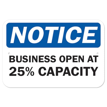 Signmission 12 in Height, Aluminum, 12" x 18", A-1218-25463 A-1218-25463